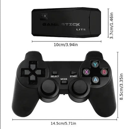 Retro video game console 64GB with built-in 20000 game handheld wireless controller Children's game stick Christmas gift - MarvelouStoree