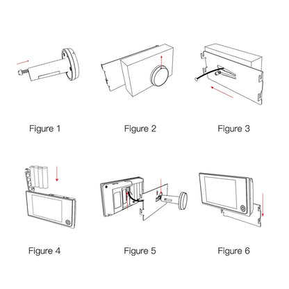 3.5 Inch Digital Door Viewer Peephole Camera Doorbell 120 Degree HD Home Cat Eye Mirilla Viewer with LCD Screen Monitor