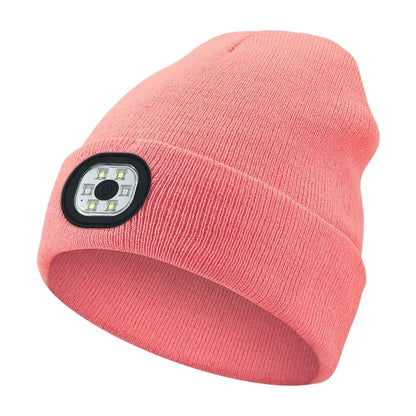 Hands-free Beanie Rechargeable Bluetooth Led Hat Headset Bright Wireless Music Headphone Player Winter Warm Cap Night Jogging