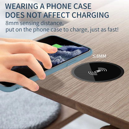 15W Built in Desktop Wireless Charger Desktop Furniture Embedded Fast Wireless Charger Charging For QI 13 /12 Galaxy S22 S20U