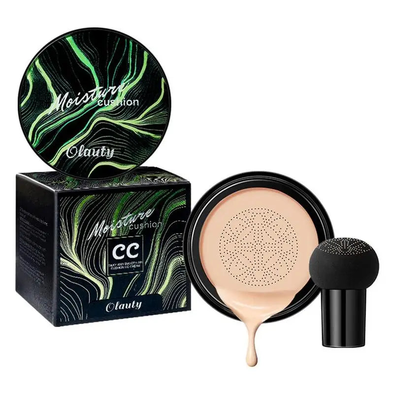 BB CC Cream Face Foundation Concealer Cushion Mushroom Base Waterproof Brighten Makeup Brightening Tone Cosmetics Make up