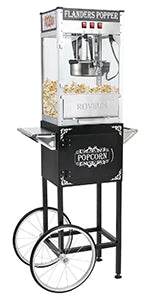 Popcorn Machine with 8 Ounce Kettle Makes Up to 32 Cups, Commercial Popcorn Machine Countertop Popcorn Maker w/Stainless - MarvelouStoree