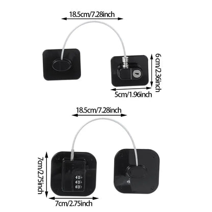 Baby Safety Refrigerator Lock With Keys or Coded Lock Infant Cabinet Locks Sliding Closet Door Lock Children Protection Locks