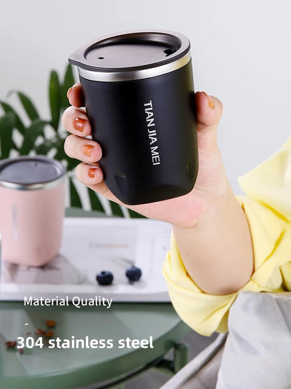 300ml Stainless Steel Coffee Mug Leak-Proof Travel Thermal Vacuum Flask Insulated Cup Milk Tea Water Bottle Tumbler Drinkware