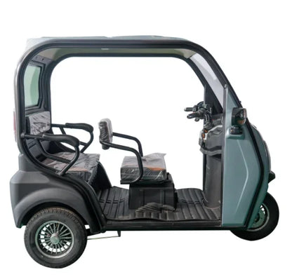 Big space three  wheel electric passenger trike adults enclosed  three  wheel escooter with roof