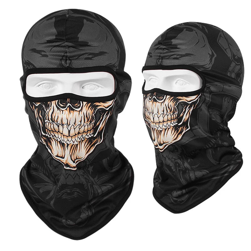 Motorcycle Headgear Cap Men Balaclava Multi-function Skull Face Mask MTB Bicycle Full Face Cover Shield Sunscreen Women Headwear