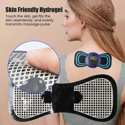 5pcs set Neck Back Massager Sticker EMS Pulse Mini Electric Massage for Shoulder Leg Cervical Body Muscle Stimulator Relief Pain - MarvelouStoree