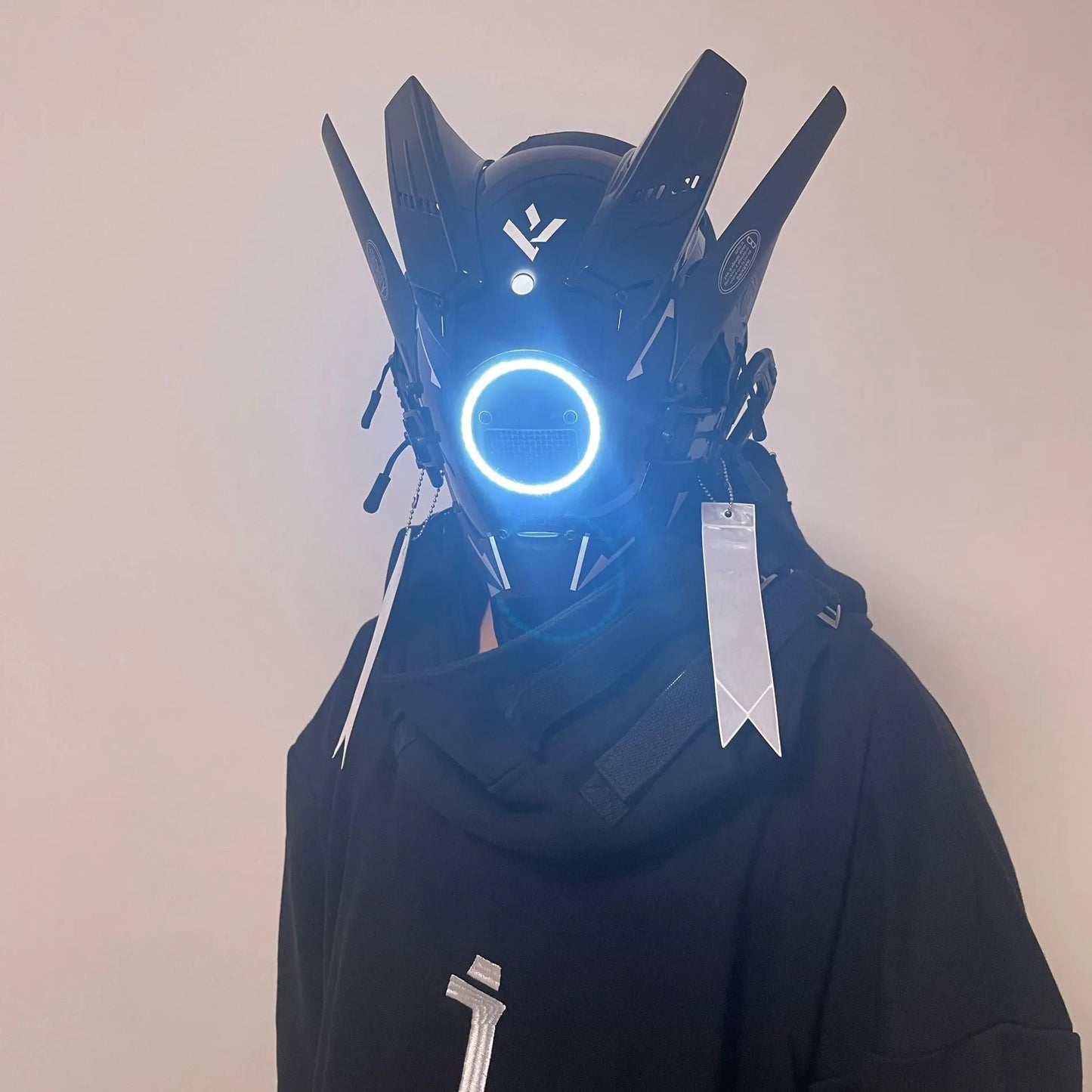 Cyberpunk Mask Cosplay Mask Personalized Face Mask Cosplay - Luminous Mask - Led Mask - Samurai Helmet