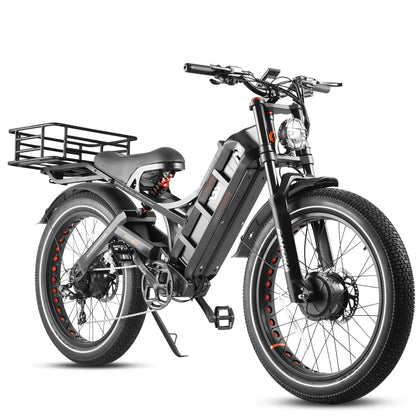 Romeo Pro 2 Ebike 3000W Dual Motor 52V 60AH Battery 26*4.0 Fat Tire Electric Bicycles Mountain Snow Off-Road Adult Electric Bike