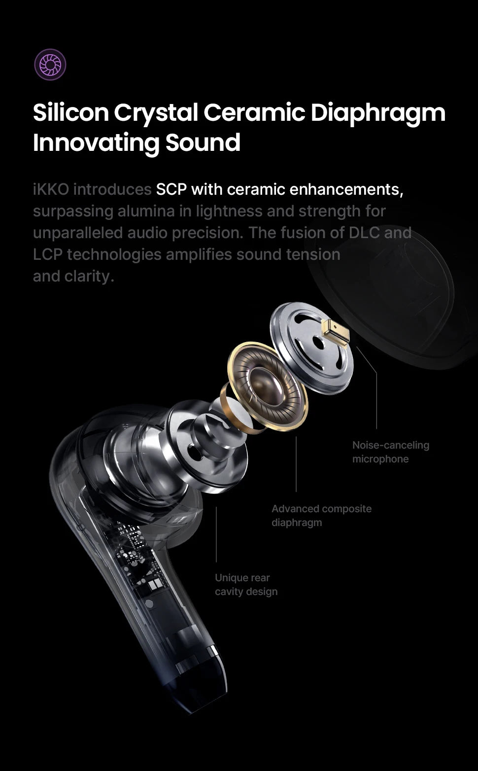 iKKO World's First AI TWS Earbuds with Smart System&Touchscreen ActiveBuds Bluetooth Earphones Wireless Headphone In-Ear Headset