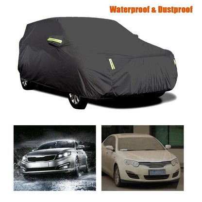 S-XXL Car Cover Sedan Full Covers with Reflective Strip Sunscreen Protection Dustproof&Waterproof UV Scratch-Resistant Universal - MarvelouStoree