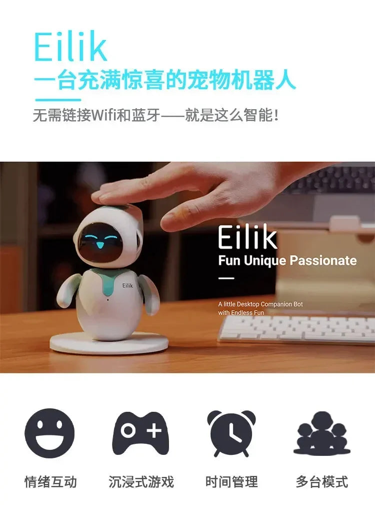 Eilik Robot Emotional Interaction Smart Companion Pet Robot Electronic Creative Study customized Companion Robot Inteleligente