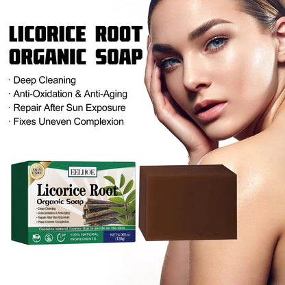 Brightening Body Soap Licorice Root Deep Cleansing Smoothing Elbow Neck Knee Back Remove Chicken Skin Spot Whitening Armpit Soap