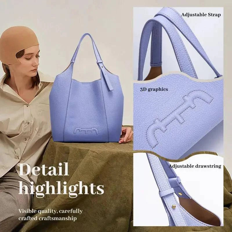 Ladies Handbag 2024 New Fashion Simple PU Material Classic Style Large Capacity Commuter Wallet Women's Tote Bag