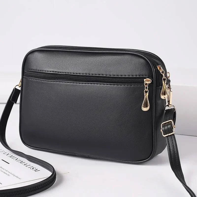 2024 Women's One Shoulder Small Square Handbag New Cross Border Foreign Trade Lingge PU Crossbody Versatile Small Messenger Bag