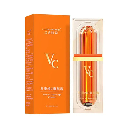 Vitamin C Face Cream Whitening Five VC Tone Up Cream Moisturizer Anti Aging Pimple Wrinkle Spots Remover Brightening Skin Care