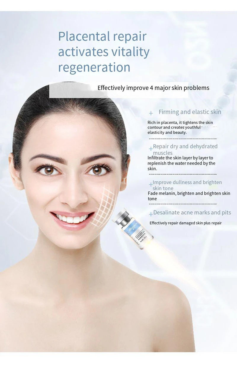 Oligopeptide Placenta Serum Moisturizing Hydrating Face Serum Acne removal Anti-wrinkle Anti-aging Whitening Skin Care