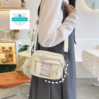 New Kawaii Bag Girls 2024 New JK Transparent Bag Small Crossbody Bag For Women Purses and Handbags Shoulder Bag Itabag Bolso