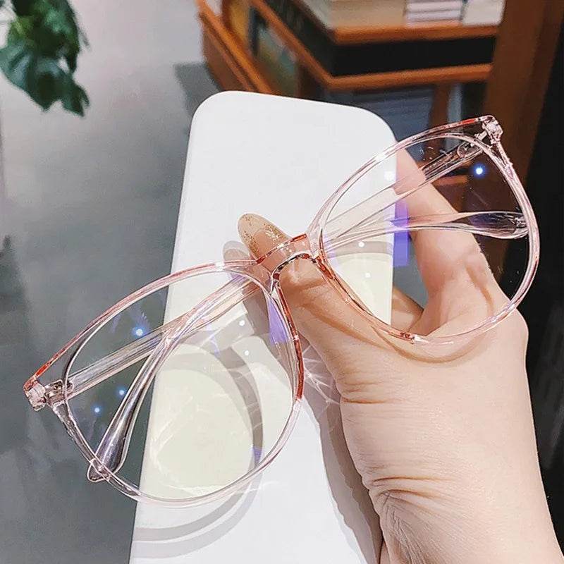 Anti Radiation Glasses for Women Retro Round Frame Fashion Eyeglasses - MarvelouStoree