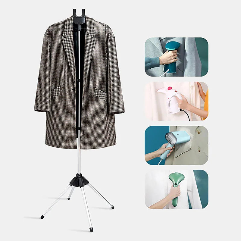 160Cm Adjustable Clothes Steamer Rack Telescopic Vertical Fabric Hanging And Ironing Standing Handheld Steam Ironing Bracket