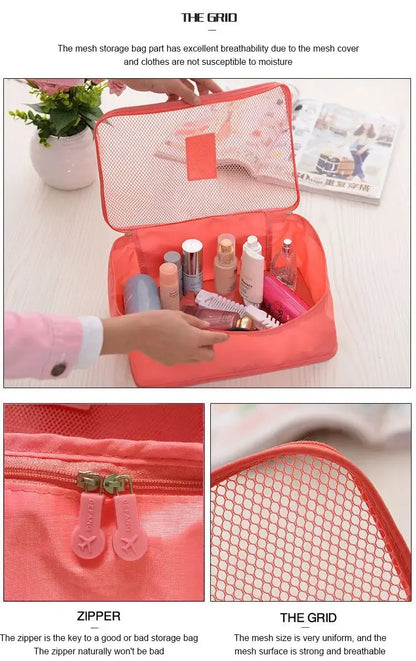 Large capacity travel storage bag six piece set storage bag multifunctional Korean clothing storage bag six piece set