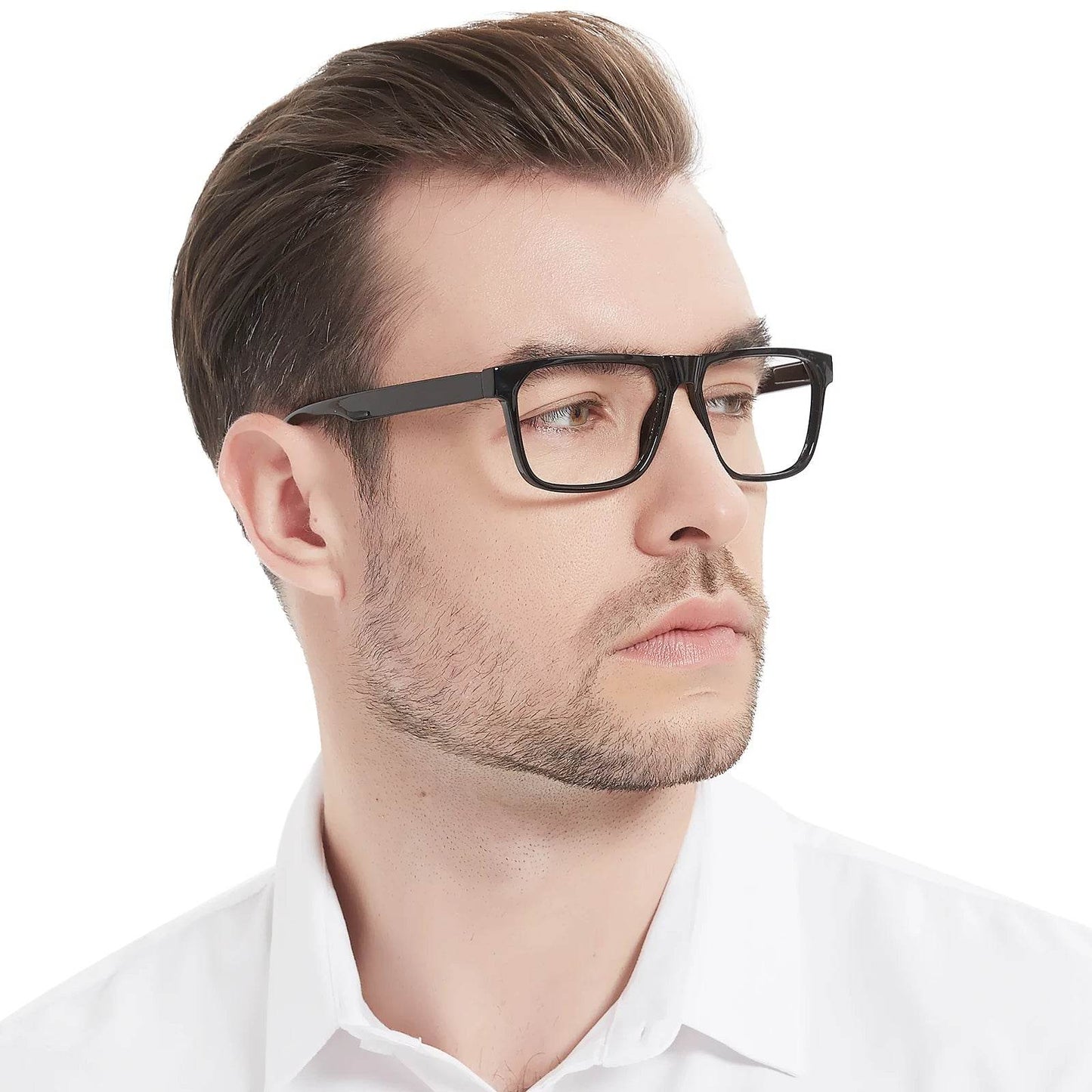 Square Reading Glasses For Men Hyperopia Optical Eyeglasses Frame Presbyopia Glasses Classic Eyewear Magnifying Readers +1.25 +1 - MarvelouStoree