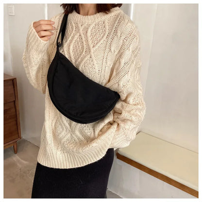 Casual Nylon Hobos Crossbody Bag for Women Designer Shoulder Bags Large Capacity Tote Lady Travel Shopper Bag Female Purses 2024