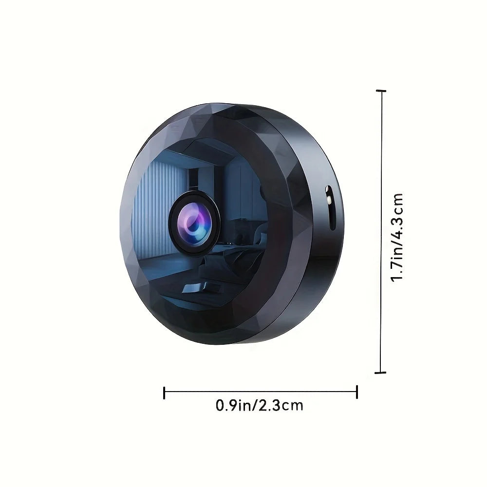 Wireless Mini WiFi Security Camera with Night Vision Motion Detection Rechargeable Battery Easy to Mount & App-Controlled