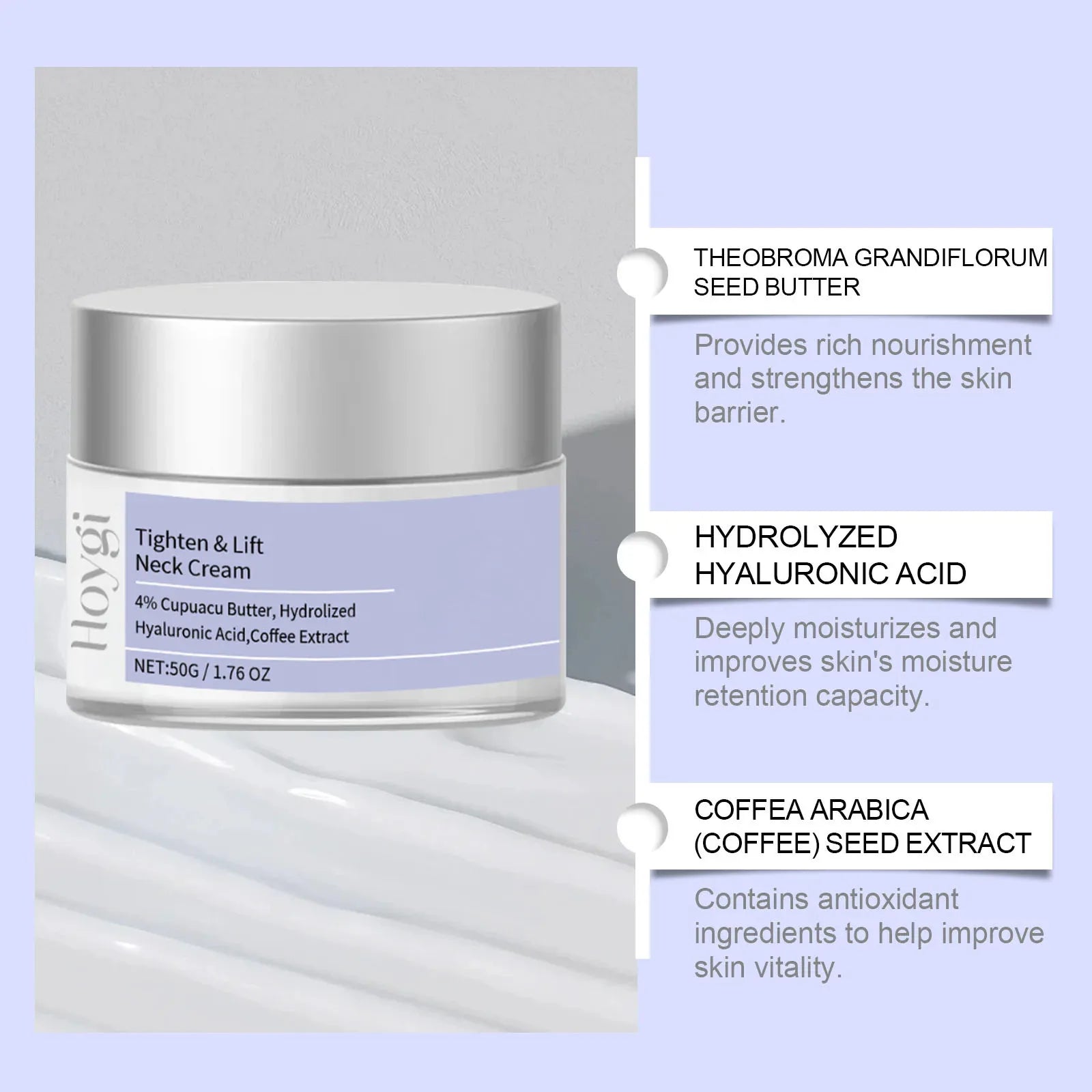 Neck Cream Lifting Firming Lighten Fine Line Eliminate Double Chin Rejuvenation Moisturizer Neck Rejuvenation Cream