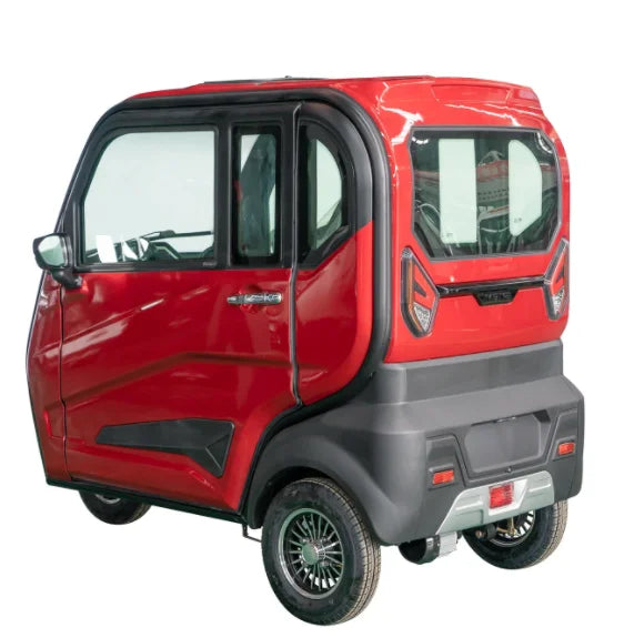 Big space three  wheel electric passenger trike adults enclosed  three  wheel escooter with roof