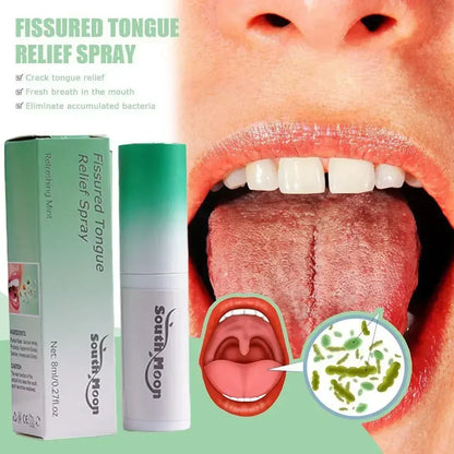 Fissured Tongue Relief Spray Breath Freshener Spray Regulates Health Mint Natural Flavor Care Oral Essence Mouth Health