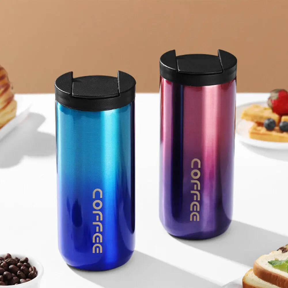 400/500ML Insulated Coffee Mug Cup Travel Stainless Steel Flask Vacuum Leakproof Thermo Bottles Espresso Themo Bottle Coffeeware