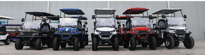 Street Legal Electric Golf Cart 4 Seats 5000W Scooter Go Kart ATV Adult Touring Classic Gasoline Golf Cart