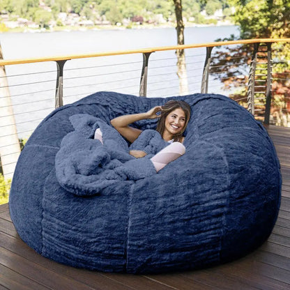 Beanbag Artificial Fur Bean Bag Bean Sofa Can Source Factory Direct Sales