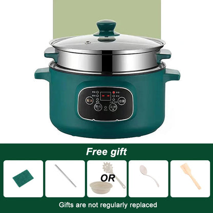 DMWD 3L 110V 220V Non-stick rice cooker Multifunctional hotpot with steamer insulation fast heating electric multiccoker 2 layer