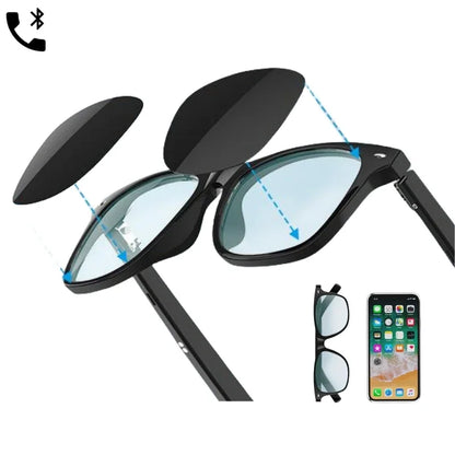 fashion anti blue-ray G05 smart sunglasses BT5.3 AI music play phone call touch glasses AR wireless smart glasses