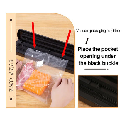 Vacuum Food Sealer Vacuum Sealer Food Storage Plastic Bags Sealer Vacuum Packaging Mini Food Preservation Machine Kitchen Tools