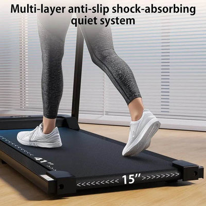 3.0 Foldable Portable Folding Small Treadmills for Home Office with 300 LBS Capacity - MarvelouStoree