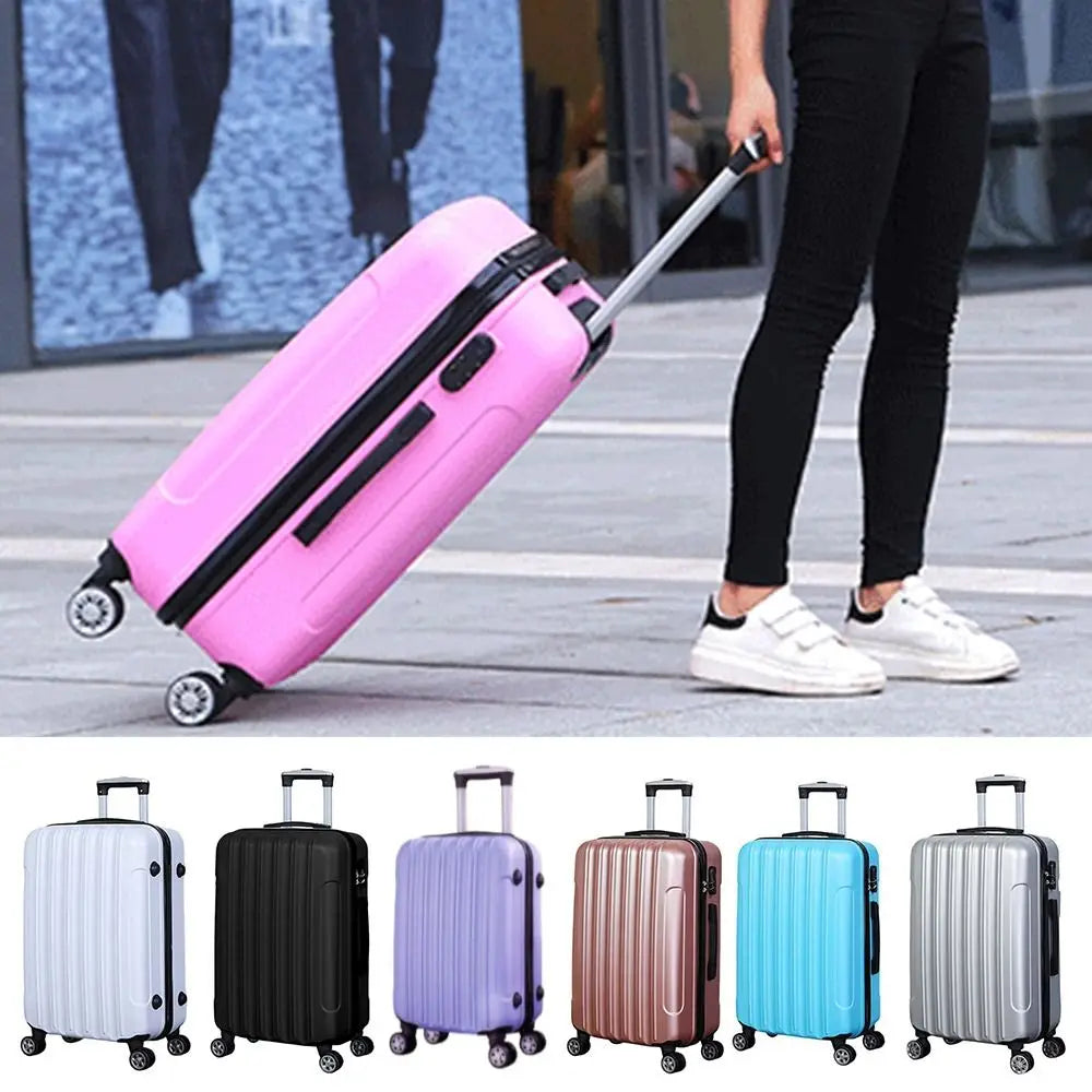 New Fashion 20 Inch Travel Suitcase Universal Wheel Password Trolley Case Small Lightweight Leather Boarding Luggage