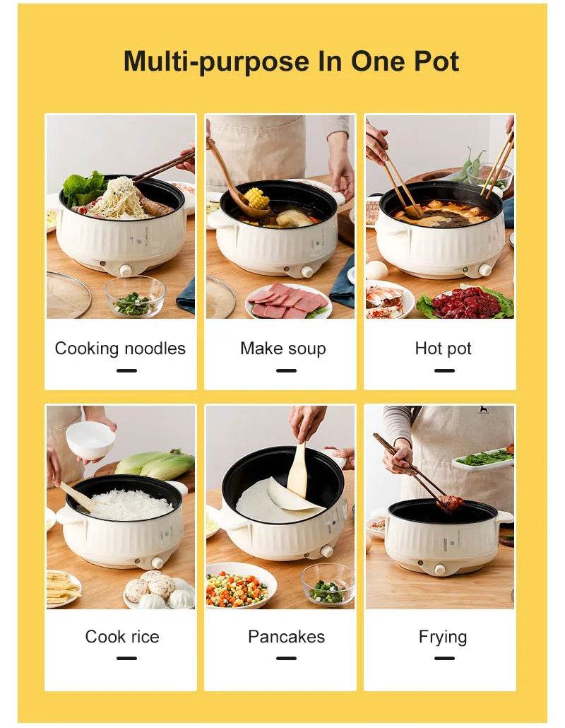 Multifunction Electric Cookers Single/Double Layer 1-2 People Household Non-stick Pan Hot Pot Rice Cooker Cooking Appliances2024 - MarvelouStoree