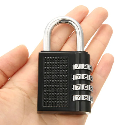 Metal 4-digit code lock outdoor waterproof padlock suitcase luggage code lock home locker code padlock room security lock