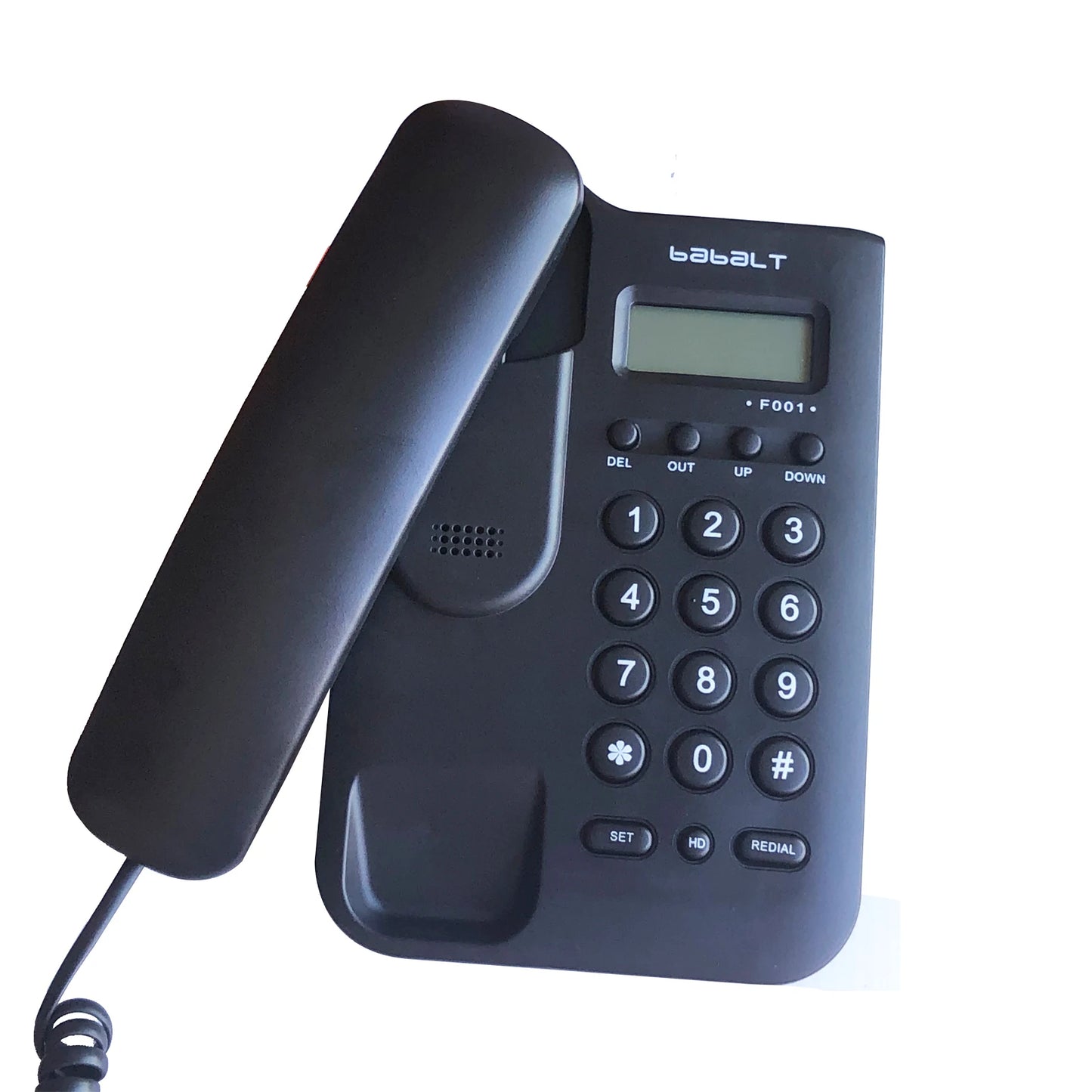 Corded telephone,Black Caller ID Telephone,Basic Desk/Wall Mountable Analog Landline Phone for Home