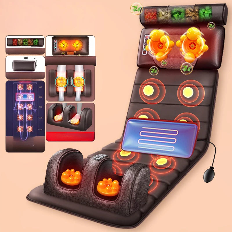 Home Massage Machine Hot Compress Multifunctional massage cushion Massage Machine Full Body Mattress