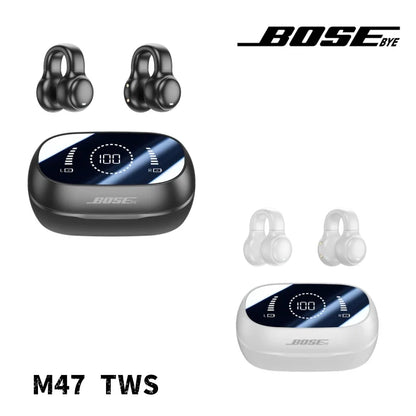 Bosebye M47 Bone Conduction Bluetooth Headphones Sports Gaming Earbuds With Microphone HiFI Stereo Sound Headphones TWS Earbuds