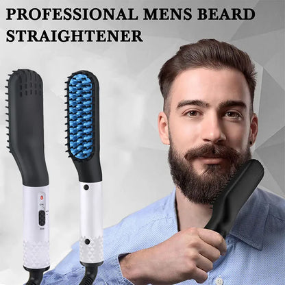 Man Hair Comb Brush Beard Straightener Multifunctional Hair Straightening Comb Hair Curler Fast Heating Styling Tools