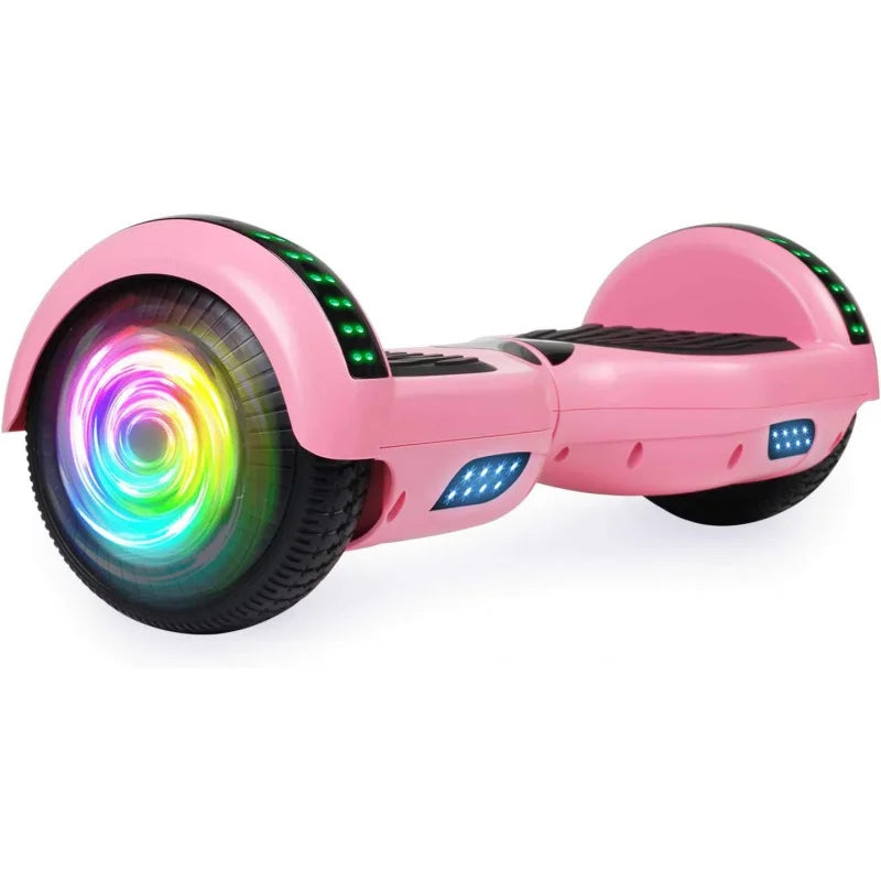 Hoverboard Kids Ages 6-12, with Built-in Bluetooth Speaker and 6.5 Colorful Lights Wheels, Safety Certified Self Balancing