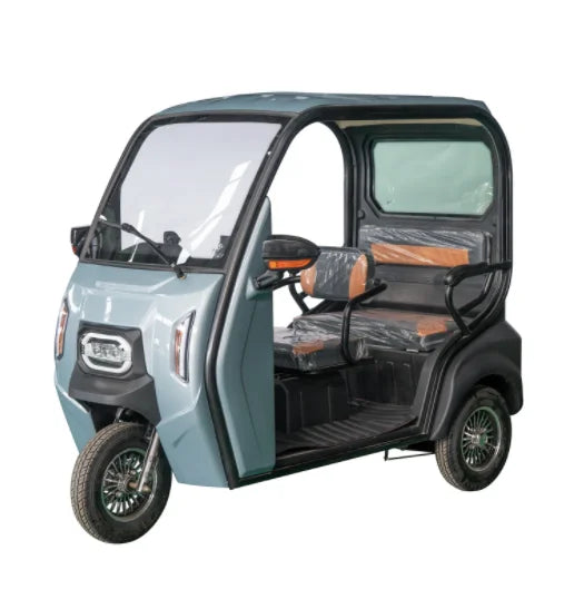 Big space three  wheel electric passenger trike adults enclosed  three  wheel escooter with roof