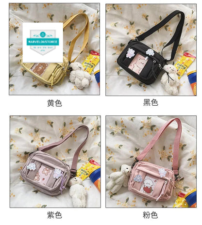 New Kawaii Bag Girls 2024 New JK Transparent Bag Small Crossbody Bag For Women Purses and Handbags Shoulder Bag Itabag Bolso