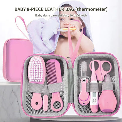 8 PCS Child Care Cleaning Set Nail Clippers Comb Massage Soft Bristle Brush Set Kit