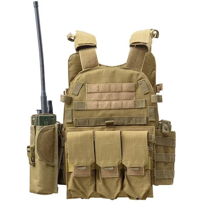 6094 Military Combat Army Wargame VestNylon Pouch Molle Gear Tactical Vest Body Armor Hunting Plate Carrier Airsoft Accessorie